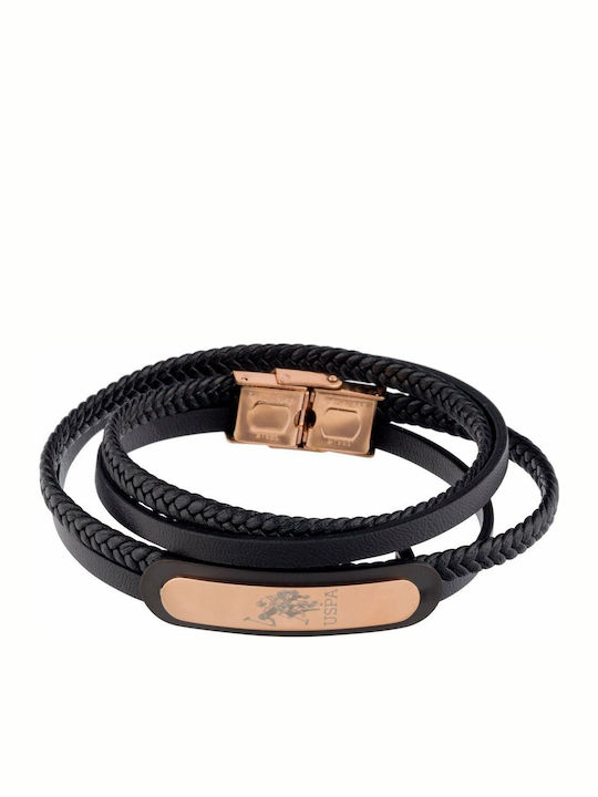 U.S. Polo Assn. Herren Armband aus Leder