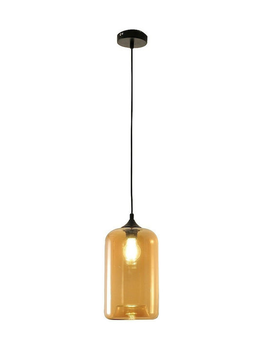 Fabas Luce Silo Pendant Light Single-Light for Socket E27 Honey