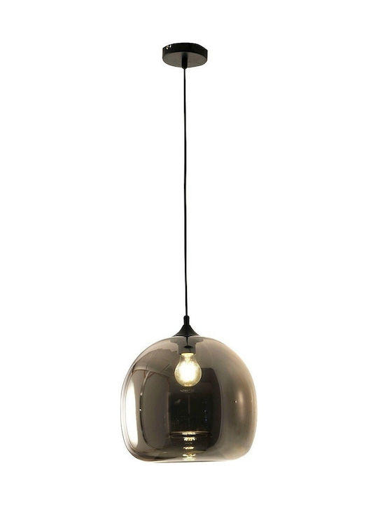 Fabas Luce Maia Μοντέρνο Κρεμαστό Φωτιστικό Μονόφωτο με Ντουί E27 σε Μαύρο Χρώμα