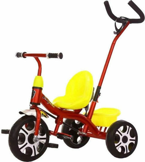 Zita Toys Tricicletă cu Mâner Pentru Părinți pentru 18 Luni Roșie