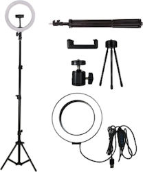 Ring Lamp Light LED Ring Light 26cm 2500 - 4500K with Tripod Floor and Mobile Holder