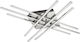Horoz Electric Glory Ceiling Mount Light Silver with Integrated LED