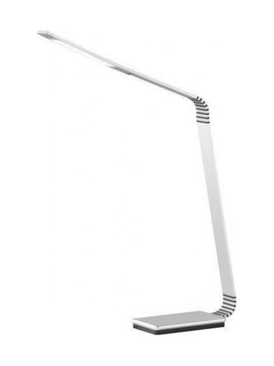 Wofi Desa LED Office Lamp with Flexible Arm in Silver Color 8235.01.63.7000