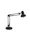 GloboStar Desk Office Lamp with Foldable Arm for Socket E27 in Black Color