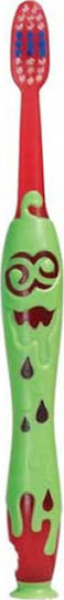 Elgydium Kids Monster Souple Soft Kinderzahnbürste für 2+ Jahre Red / Green