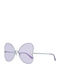 Victoria's Secret Women's Sunglasses with Silver Metal Frame and Purple Lens PK0012 16Z