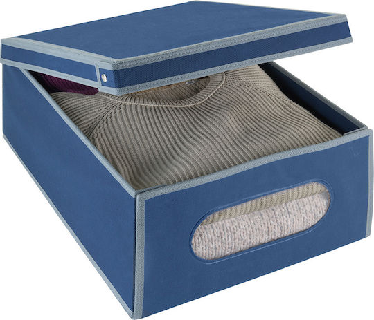 Metaltex Airy Текстил Кутия за Съхранение за Дрехи в Син Цвят 36x48x19см 1бр