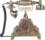 118A Kabelgebundenes Telefon Retro Gold