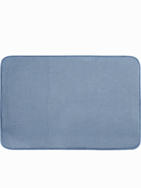 Interdesign Draining Mat Plastic in Blue Color 61x45.5cm