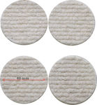 Interfilm 4xØ40mm Round Felts with Sticker 4mm 4pcs