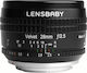 Lensbaby Cadru complet Obiectiv Foto Velvet 28mm f/2.5 Unghi larg pentru Montura Canon EF Black