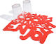 Dimitracas Rainbow Letters 06017 Drying Mat Red 06017.002 1pcs