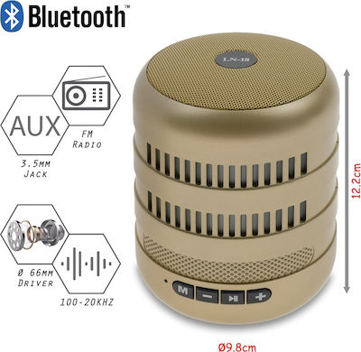 Q5 Bluetooth Speaker 4W with Radio and Battery Life up to 5 hours Gold