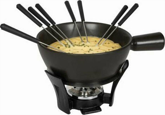 Boska Holland Nero XL Porcelain Fondue Pot with Tea Light for 8 Persons Black 28.5x21x20cm Boska Holland Nero XL Porcelain Fondue Pot with Tea Light for 8 Persons Black 28.5x21x20cm