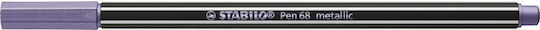 Stabilo Pen 68 Маркер за Рисуване 1.4мм Metallic Purple