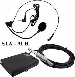 Tap Condenser (Small Diaphragm) Microphone STA-91H + POW-45 Preamp Head Voice