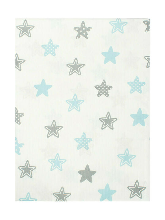 Dimcol Star Baby Sheet Cradle Cotton 104 Sky Blue 80x110cm 1914413707310482