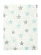 Dimcol Star Baby Sheet Cradle Cotton Light Blue 80x110cm