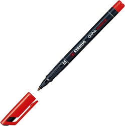 Stabilo ΟΗPen Universal M Marker pentru Folii 1mm Roșu