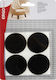 ERGOhome 570600.0004 Round Furniture Protectors with Sticker 34mm 4pcs