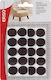 ERGOhome Pătuțuri Rotunde cu închizător Hoop & Loop și Diametru 13mm Cafea 25buc 570600.0000