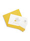 Dimcol Puppy Baby Sheets Set Crib Cotton Yellow 120x170cm 3pcs
