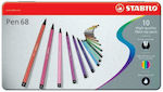 Stabilo Pen 68 Markere de desen 1mm Multicolor 10buc