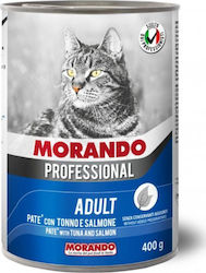 Morando Professional Wet Food for Adult Cats In Can with Salmon / Tuna 1pc 400gr