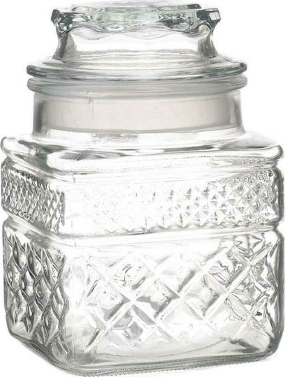 Click General Use Glass Jar with Airtight Lid Transparent 12.5x12.5x17cm