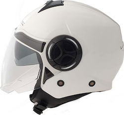 Zen ZN 137 White Motorradhelm Jet ECE 22.05