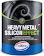 Vitex Βερνικόχρωμα Ανάγλυφης Χροιάς Διαλύτου Heavy Metal Silicon Effect 2.5lt Graphite Μεταλιζέ