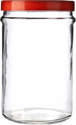 Borgonovo Ortes Vase General Use with Lid Glass Transparent 5000ml