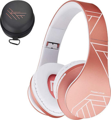 PowerLocus P2 Wireless/Wired Over Ear Headphones Rose Golά