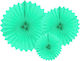 Decorative hanging fans Mint 3pcs.