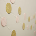 Garland confetti pink-gold 5 meters