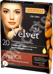 Karaver Velvet Hair Removal Strips Argan Oil 20 Pieces