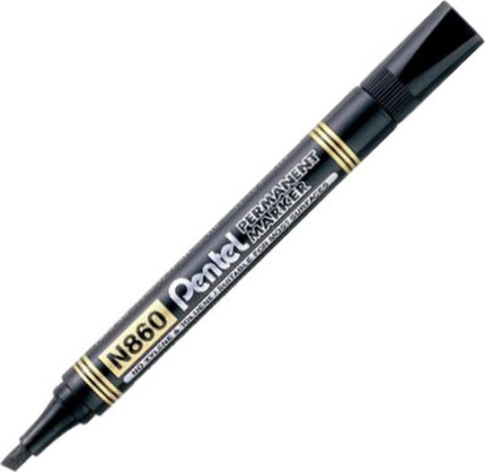 Pentel Ν860 Ανεξίτηλος Μαρκαδόρος Μαύρος 4.5mm