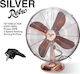 Silver Retro 1771 Tischventilator 50W Durchmesser 40cm