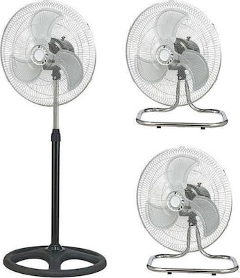 Ankor Α- 3 in 1 Pedestal Fan 55W Diameter 45cm