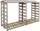 Wooden Garden Log Storage Shed L3xW1xH1.76m