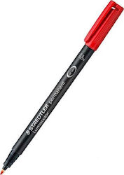 Staedtler Lumocolor 318 F Μαρκαδόρος Σχεδίου 0.6mm Κόκκινος