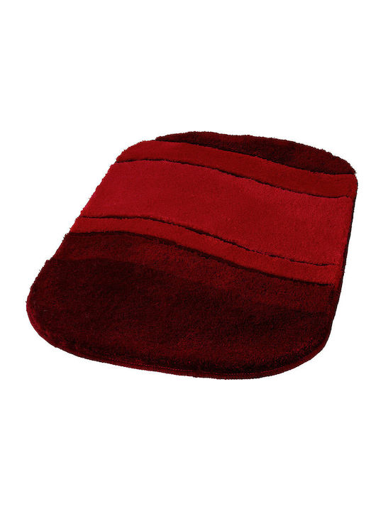 Kleine Wolke Rutschfest Badematte Synthetisch Oval Siesta 5476451225 Ruby Red 70x120cm