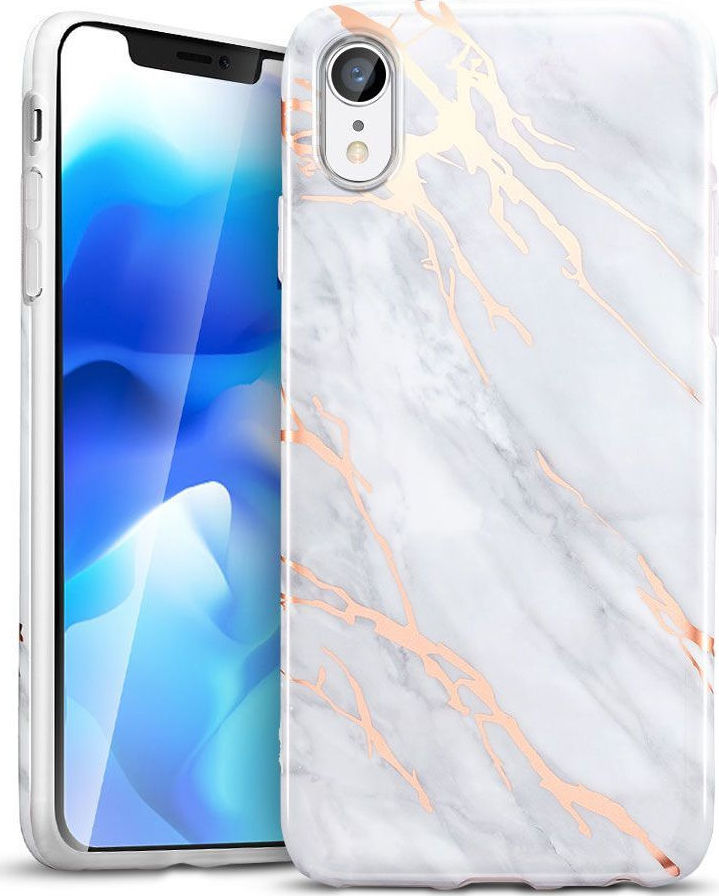 ESR Marble Back Cover White/Gold (iPhone XR) Skroutz.gr