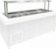 Niki Inox Βιτρίνα Συντήρησης Δαπέδου 180x71x40cm