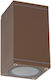 VK Lighting Spot Deckenleuchte für den Außenbereich GU10 in Braun Farbe 75169-280997