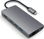 Satechi USB-C Docking Station with HDMI 4K PD Ethernet Gray (ST-TCMA2M)