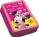 Diakakis Minnie Pencil Case with 2 Compartments Pink