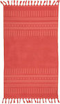 Nef-Nef Opal Beach Towel Cotton Pink with Fringes 160x80cm.