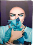 Universal Case Lady with Cat (Universal 9-10.1")