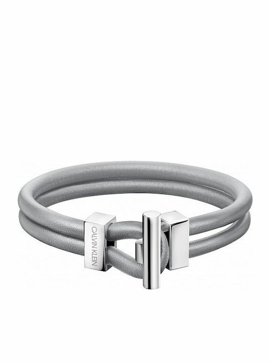 Calvin Klein Bracelet Anchor with design Anchor made of Leather